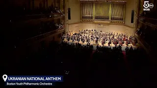 Boston Youth Philharmonic Orchestra plays Ukranian National Anthem