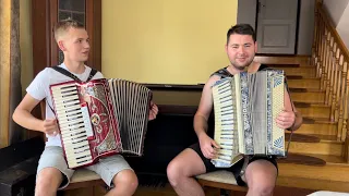 Chodziłem do ciebie (Góralska Zabawa)- duet akordeony z Dominikiem