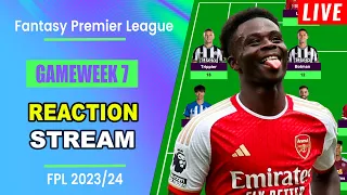 FPL Double Gameweek 7: REACTION STREAM | Live Q&A | Fantasy Premier League Tips 2023/24