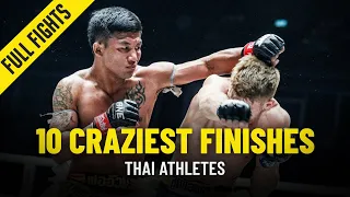 10 Craziest Thai Finishes | ONE Championship Full Fights