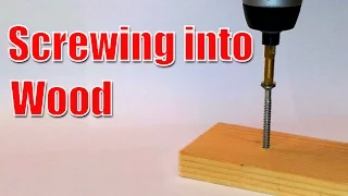 Screwing Into Wood