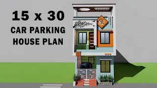 Car Parking house in 15*30,15x30 2BHK 3D house plan,15 by 30 ka makan,15*30 ghar ka naksha