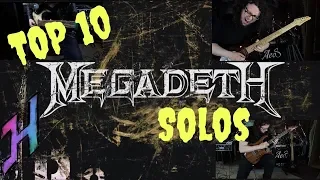 Top 10 best Megadeth Solos (Covered by Justin Hombach)