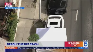 Bicyclist killed when fleeing driver crashes in Los Angeles neighborhood