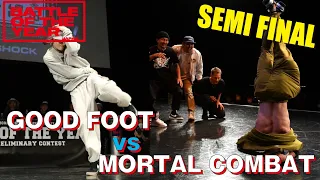 GOOD FOOT vs MORTAL COMBAT｜SEMI FINAL BATTLE｜BATTLE OF THE YEAR 2022 JAPAN