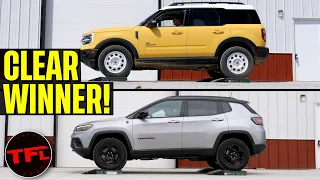 One Clear Winner & Loser: 2023 Ford Bronco Sport vs. 2023 Jeep Compass AWD Torture Test!