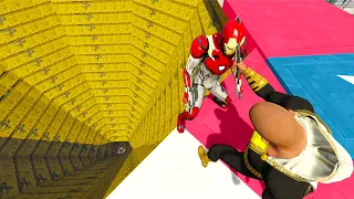 GTA V - Best Extreme Ragdolls And Fails V.23 (Black Adam VS Iron Man / Epic Match Ragdolls)