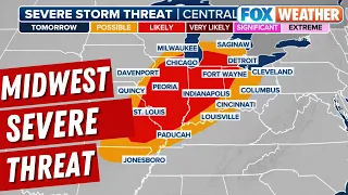 Rare February Severe Storms Target The Midwest With Possibility Of Tornadoes