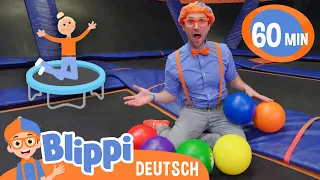 Blippi im Trampolinpark  | Blippi Deutsch | Abenteuer und Videos für Kinder