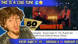 Karan Aujla Ft. YG - Gangsta || Reaction || English Subtitles || This Tune Has A Different Energy 🔥