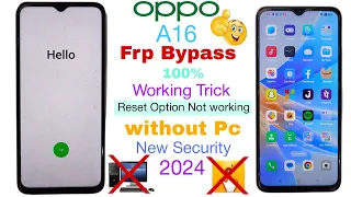 Oppo A16 Frp Bypass Android 12 ! Oppo A16 (CPH2269) Google Account Bypass ! New Security Without Pc