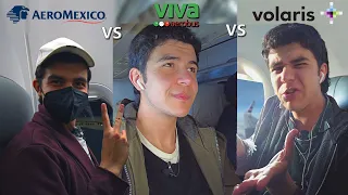 ¿Cuál es la MEJOR aerolínea? 🇲🇽 | AEROMÉXICO vs VOLARIS vs VIVAAEROBUS Review de Aerolíneas