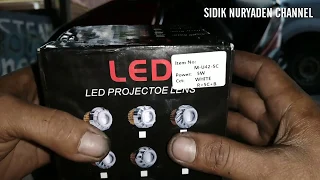Cara Pasang Lampu Proji LED 2X Lebih Terang Di Motor Honda Beat Injeksi.
