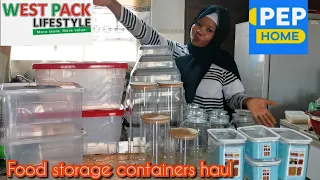 Food storage containers from pep home and westpack