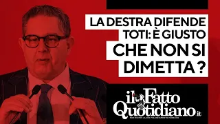 La destra fa quadrato attorno a Toti: è giusto che non si dimetta?