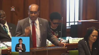 Fijian Minsiter for Infrastructure delivers ministerial statement