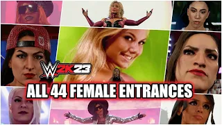 All 44 Female Cinematic Entrances WWE 2K23