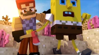 ПРИВЕТ СОСЕД В МАЙНКРАФТЕ! СЕКРЕТ В ПОДВАЛЕ У СПАНЧ БОБА?! HELLO NEIGHBOUR В MINECRAFT