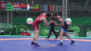 1/4 FS - 97 kg: A. BATAEV (BUL) v. A. HUSHTYN (BLR)