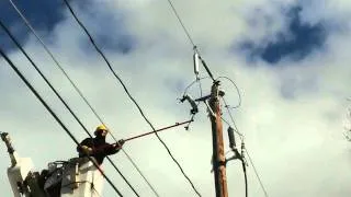 Fuse blows back on lineman