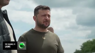 Top Channel/ Zelensky në vijën e luftës, viziton trupat në Odesa dhe zonat e bombarduara