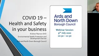 COVID19 - Health and Safety in your Business Webinar - 9 July 2020