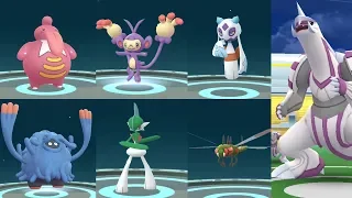 Evolution: Lickilicky, Ambipom, Tangrowth, Froslass, Yanmega & Gallade -Raid Fights Legendary Palkia