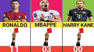 Numbers Of Red Cards Of Famous Football Players