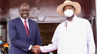 Kenya President William Ruto rushes to meet Museveni at State House after landing in Uganda