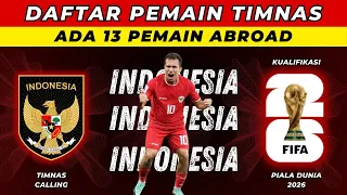 SIMAK! Daftar Pemain Timnas Indonesia Senior - Kualifikasi Piala Dunia 2026 - Jadwal Timnas 2024