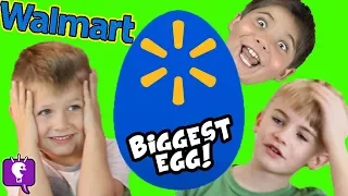 Giant WALMART Egg with New Toy Haul HobbyKidsTV