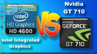 Intel HD Graphics 4600 vs Nvidia Geforce 710 - Which is better? - Haswell vs Nvidia