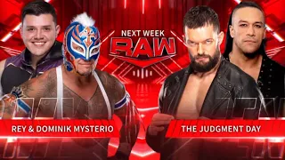 Dominik & Rey Mysterio vs. Finn Balor & Damian Priest - WWE RAW July 11 2022 - WWE RAW 7/11/22