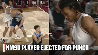 New Mexico State’s Robert Carpenter ejected for punching Liberty player | ESPN College Basketball