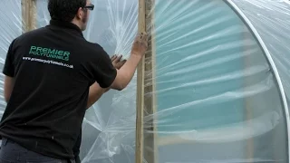 Covering a Polytunnel using the Trenching method | Fitting a Polytunnel Cover