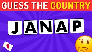Unscramble If You Can! 40 Scrambled Countries Quiz from Easy to Expert