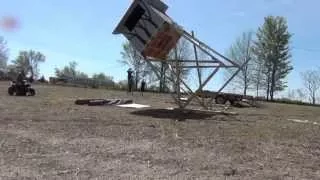 8x8, 1000 LB, 14 FT Tower Deer Stand Raising