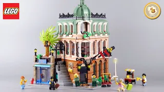 LEGO 10297 Boutique Hotel Stop Motion Speed Build Review (modular building 2022)