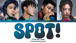 [AI Cover] BTS RAP LINE X JENNIE- "SPOT!" Lyrics | by ZICO ft. JENNIE