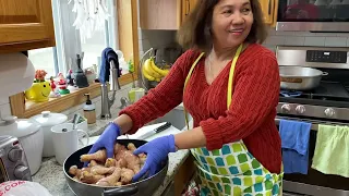 Cooking for a Filipina birthday!