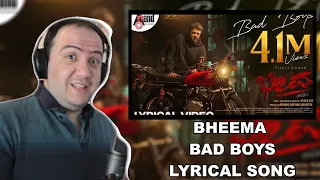 Producer Reacts to Bheema | Bad Boys Lyrical Song | Vijaya Kumar | Charan Raj | Krishna Sarthak