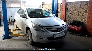 Замена масла в АКПП A6GF1 на Hyundai Solaris 2016 года Хендай Солярис 1,6