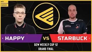 WC3 - B2W Weekly Cup #12 - Grand Final: [UD] Happy vs. Starbuck [ORC]