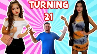 TURNING 21 YEARS OLD & GETTING OUR DAD'S REACTION!GONE WRONG!