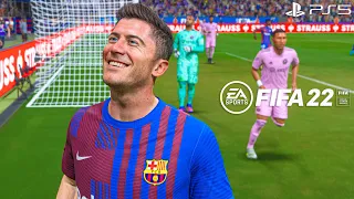 FIFA 22 | Barcelona Vs Inter Miami Ft. Lewandowski, Raphinha, Kessie, | 4K Gameplay