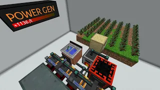 Minecraft - Early Game power Generation (Red Coal Tree farm)