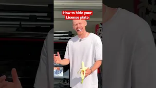 How to hide your license plate