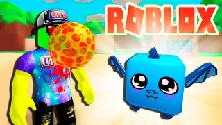 INFLATED BUBBLE PIZZA and OPENED EPIC PET! Simulator chewing GUM to Get