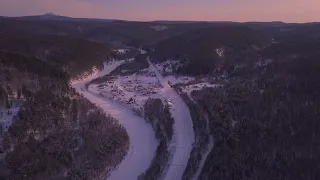 Mavic Pro видео полетов по России зимой