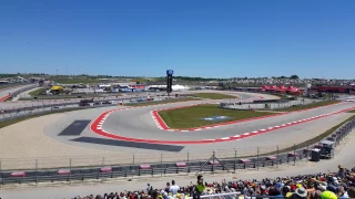 2017 MotoGP Grand Prix of the Americas - 4K Ultra HD - COTA - Lap 1 - Turn 15 Grandstand High